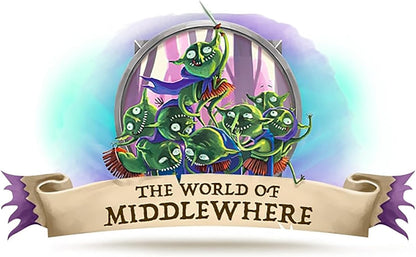 Modiphius Entertainment: One More Quest: Deluxe Eyecon Dice Set - 6 Custom 6-Sided Dice Set, Comedy Dungeon Crawling Tabletop Role Playing Accessory