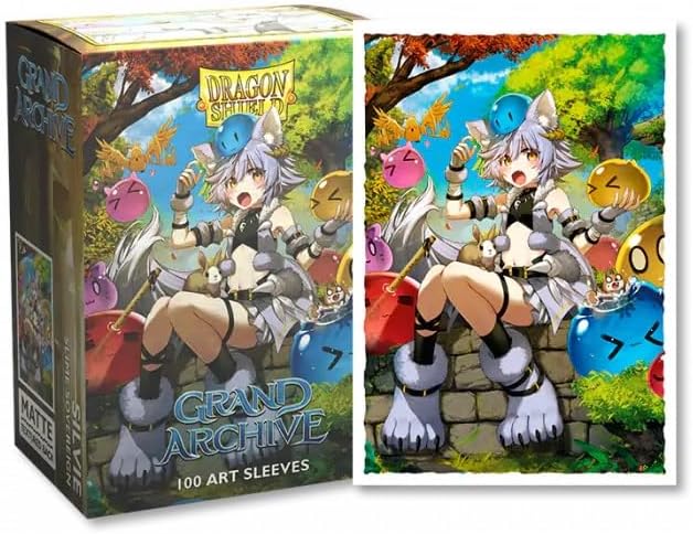 Dragon Shield Sleeves Limited Edition: Matte Art: Grand Archive: Silvie 100CT - Card Sleeves - Smooth & Tough - Compatible with Pokémon & Magic The Gathering & Digimon MTG TCG OCG & Hockey Cards