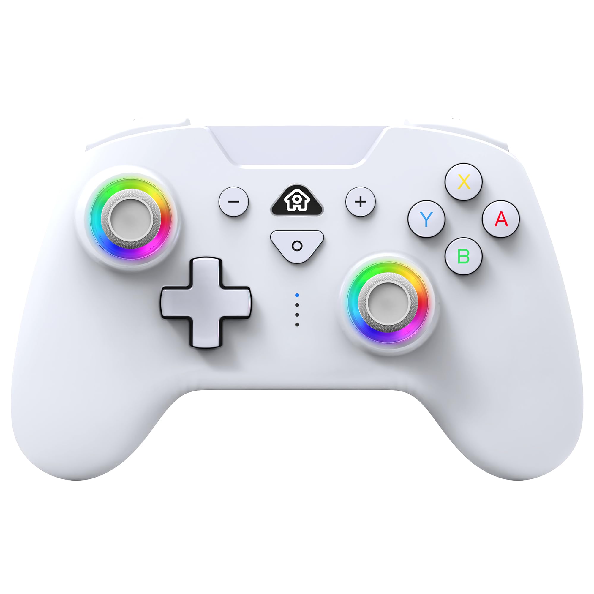 Subsonic – Wireless controller for Switch and Switch Oled – Gamepad bluetooth controller with LED, vibrations ant 6 axis gyro - White
