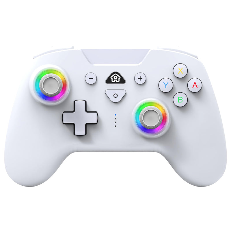 Subsonic – Wireless controller for Switch and Switch Oled – Gamepad bluetooth controller with LED, vibrations ant 6 axis gyro - White