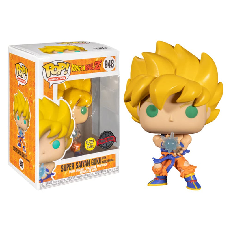 POP! Animation 948 Dragon Ball Z - Super Saiyan Goku with Kamehameha Wave Glow in The Dark