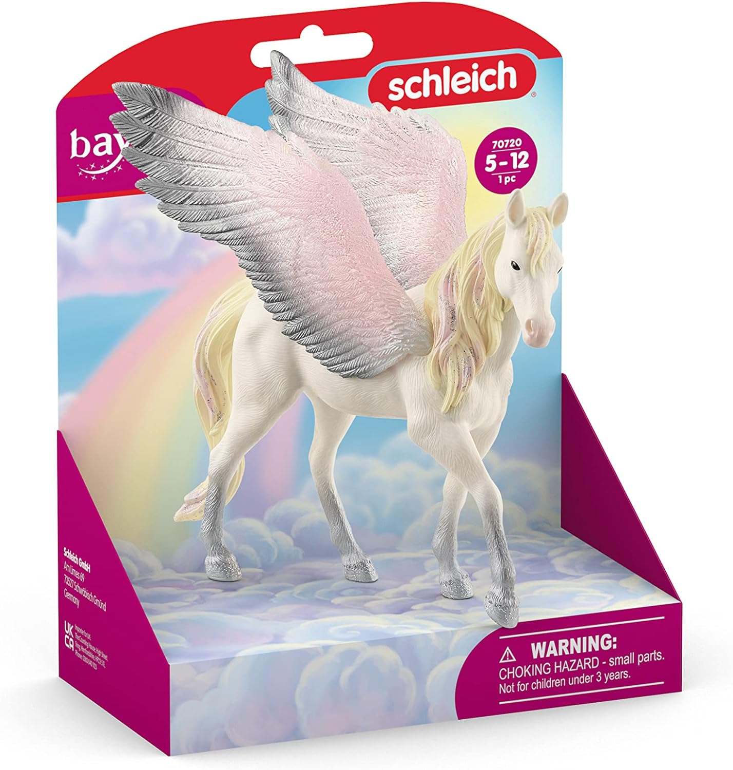 schleich 70720 BAYALA Sunrise Pegasus Figurine for ages 5+, White