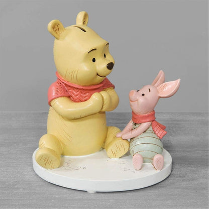 Disney Winnie Puuh & Ferkel Spardose Bank Baby Kinderzimmer Taufe Geschenk