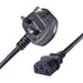 Connekt Gear 1.8m UK Mains Power Cable UK Plug to C13 Socket