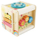 Le Toy Van - Wooden Educational Petilou Multi-Sensory Activity Cube With Spinning Wheel | Suitable For Boy Or Girl 1 Year Old +