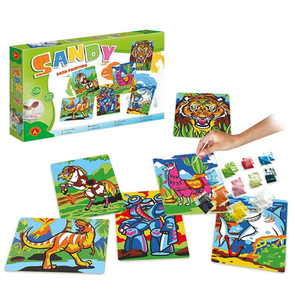 Selecta - Zandkunst Knutselen Mega Pack (66 zakjes knutselzand)