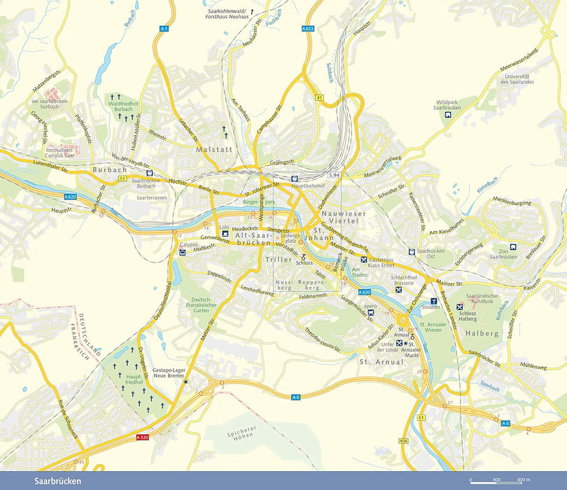 Reiseführer Saarland: Mit Ausflügen nach Luxemburg und Lothringen (Trescher-Reiseführer)
