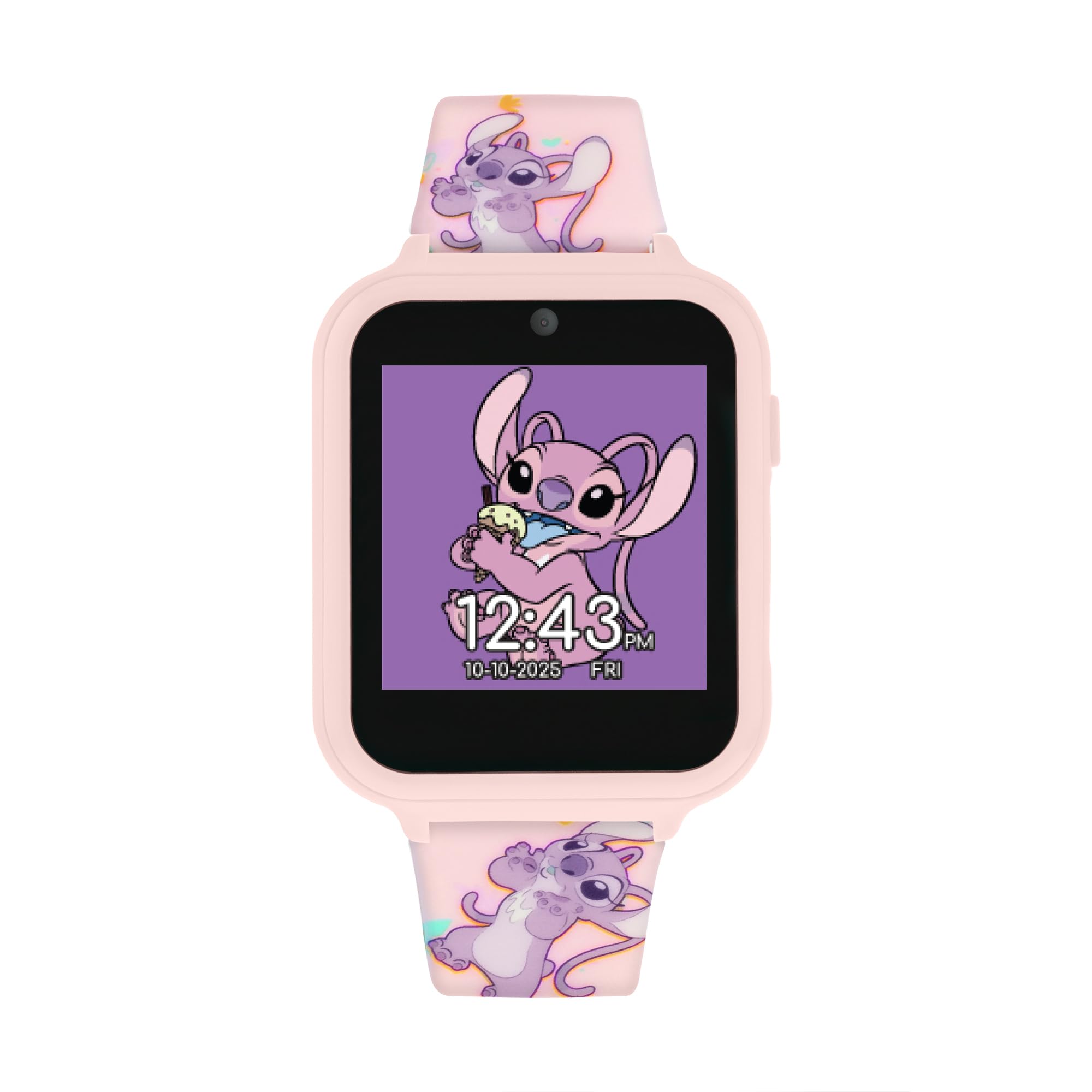 Disney Angel Pink Printed Interactive Smart Watch