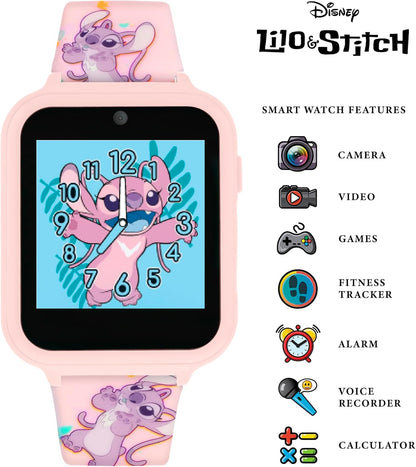 Disney Angel Pink Printed Interactive Smart Watch