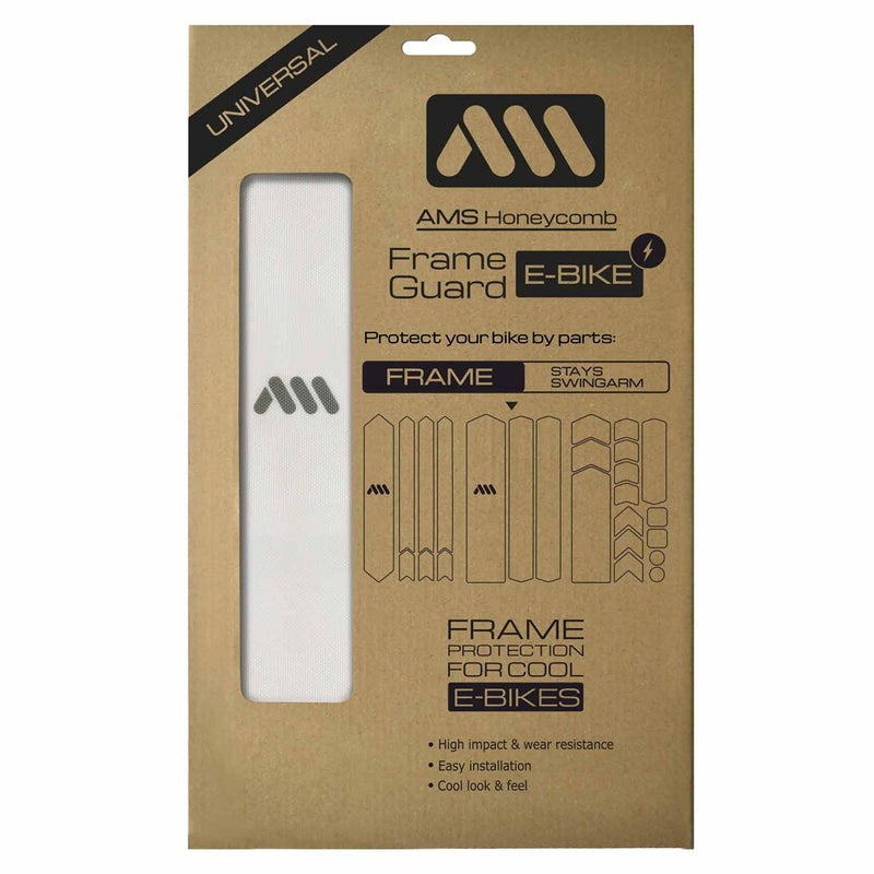 All Mountain Style | E-Bike MTB Frame Protector | Electric Bike Frame Adhesive Protector | Protects Your Bike from Scratches and Bumps | Clear Model
