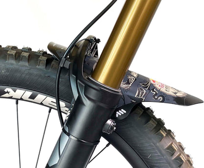 All Mountain Style Schutzblech Vorderreifen Fahrrad – Robust & Stilvoll – Schützt vor Matsch und Wasser, Gabelschutz