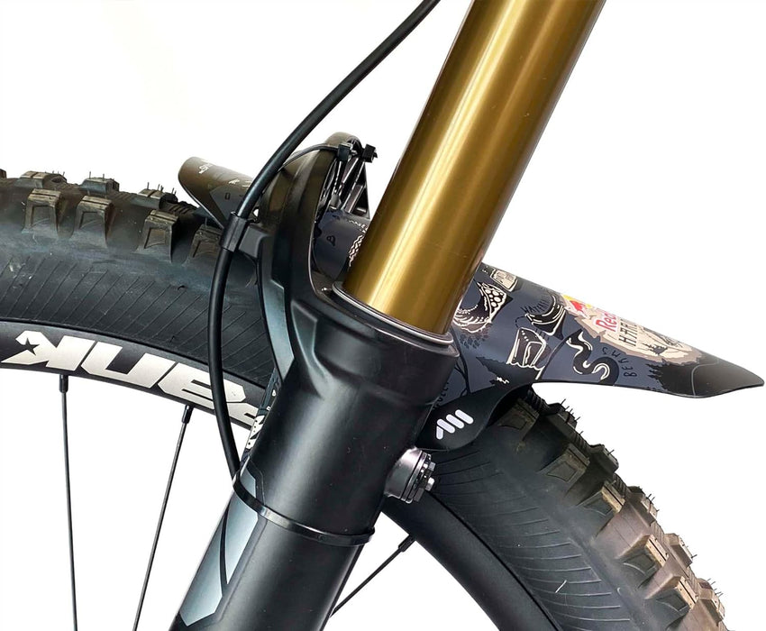 All Mountain Style Schutzblech Vorderreifen Fahrrad – Robust & Stilvoll – Schützt vor Matsch und Wasser, Gabelschutz