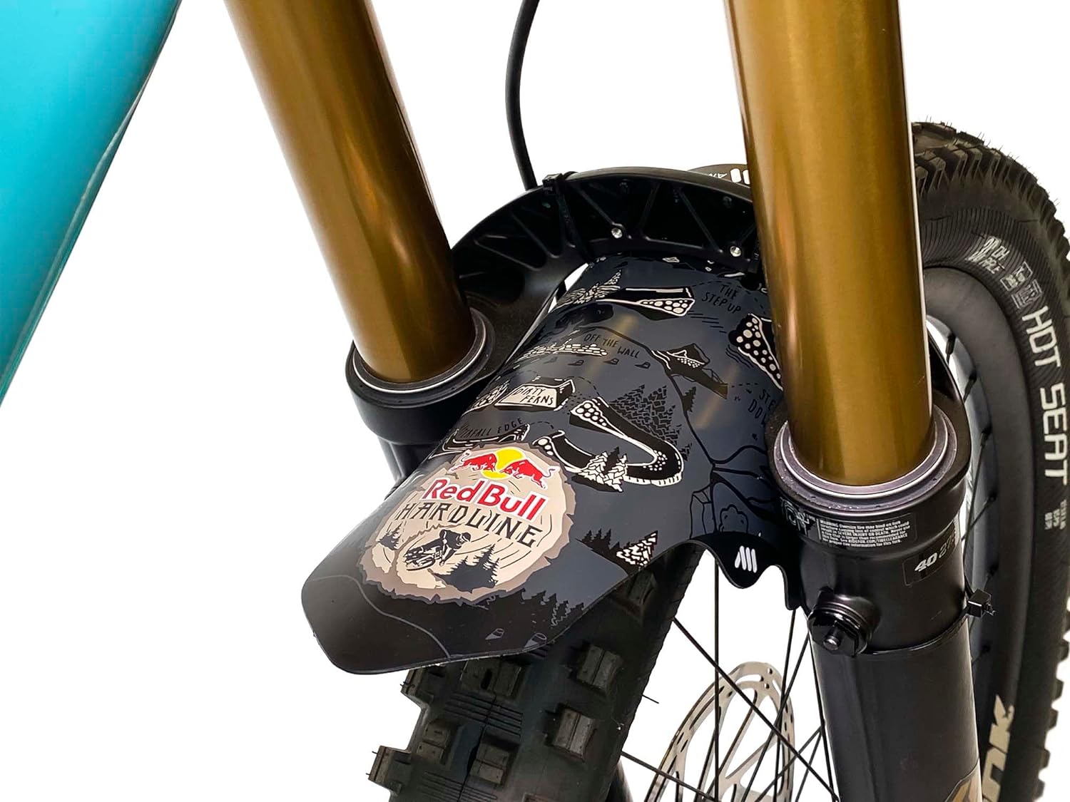 All Mountain Style Schutzblech Vorderreifen Fahrrad – Robust & Stilvoll – Schützt vor Matsch und Wasser, Gabelschutz