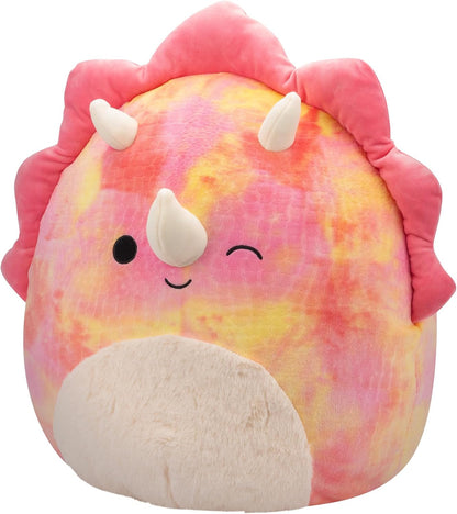 Squishmallows SQCR05478 - Trinity der rosa Triceratops 40 cm, offizielles Jazwares Plüsch, superweiches Kuscheltier
