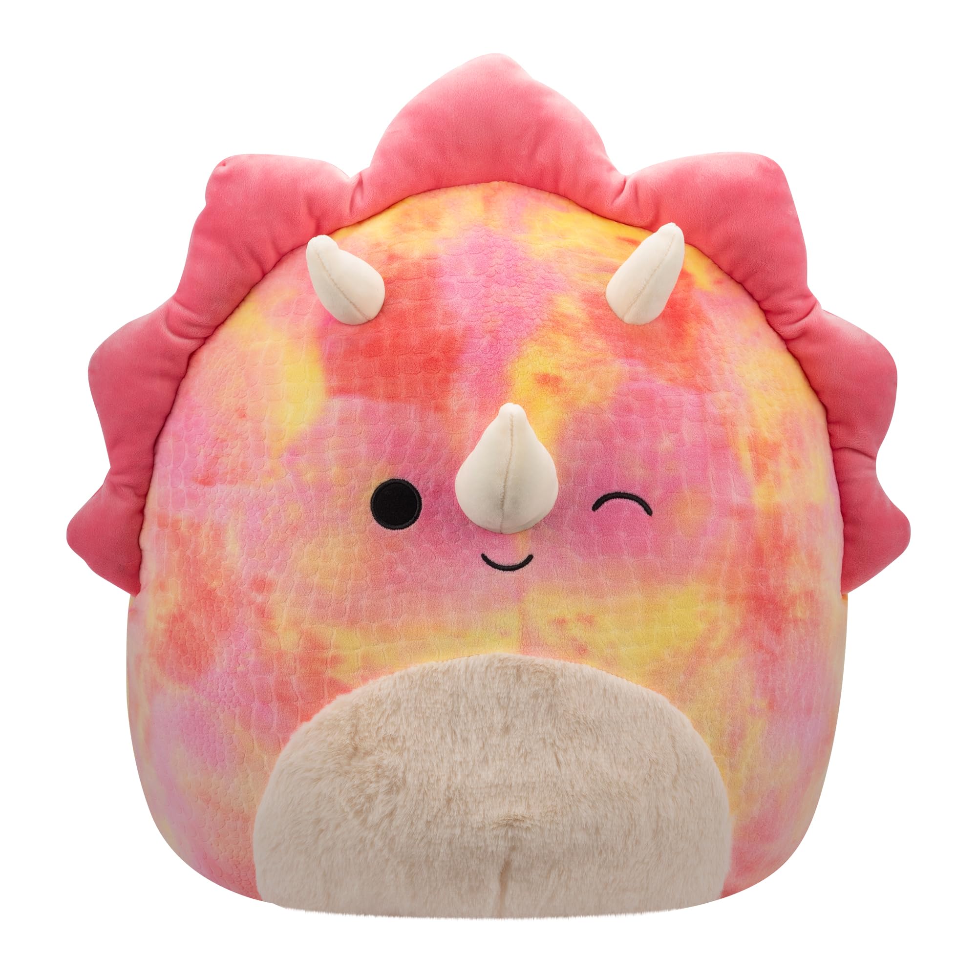 Squishmallows SQCR05478 - Trinity der rosa Triceratops 40 cm, offizielles Jazwares Plüsch, superweiches Kuscheltier
