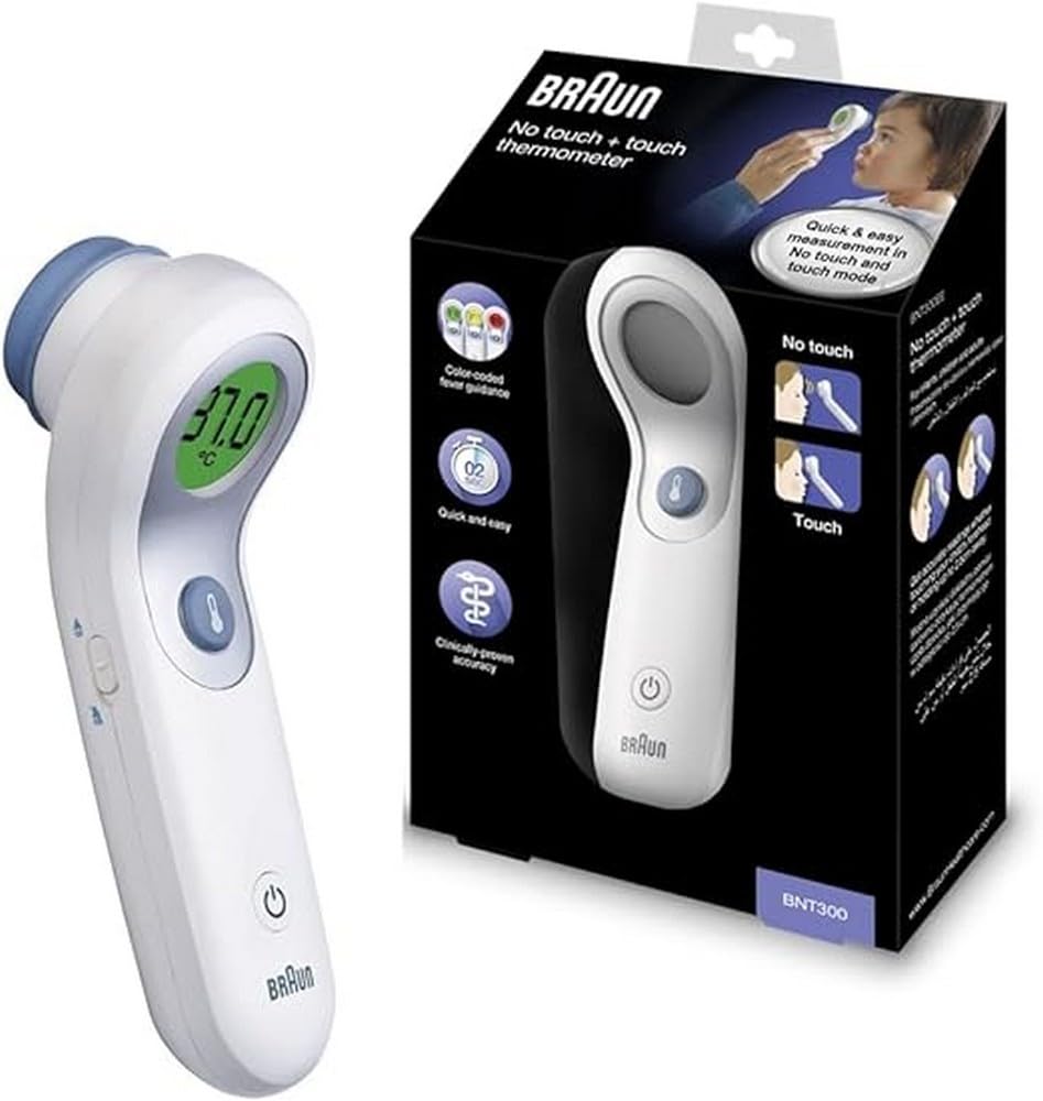 Braun Healthcare Infrarot Fieberthermomoter mit Di