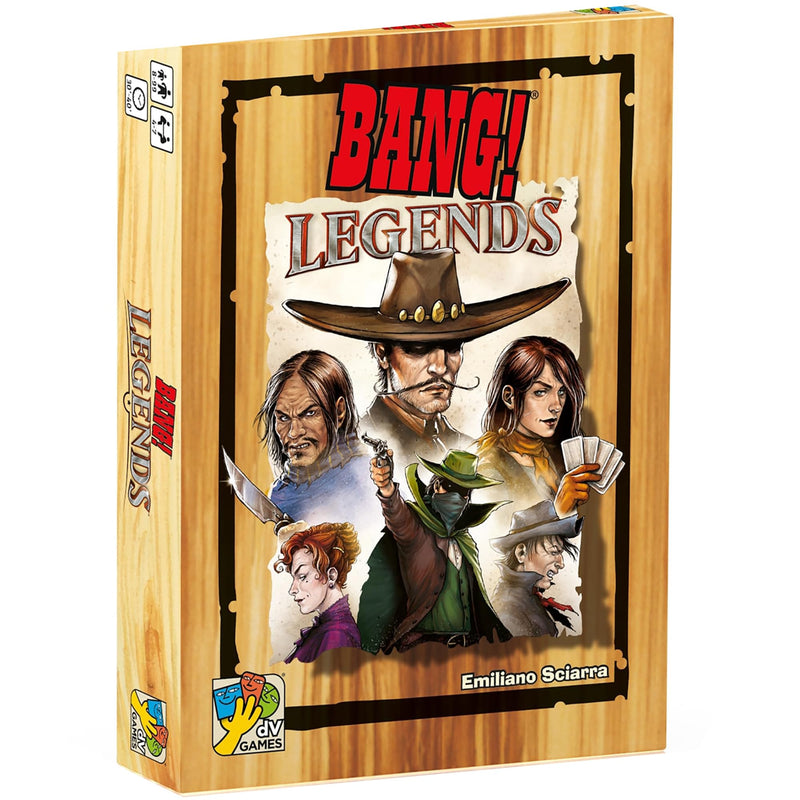 daVinci Editrice | Bang - Legends | Card Game | Ages 8+ | 4-7 Players | 30-40 Minutes Playing Time