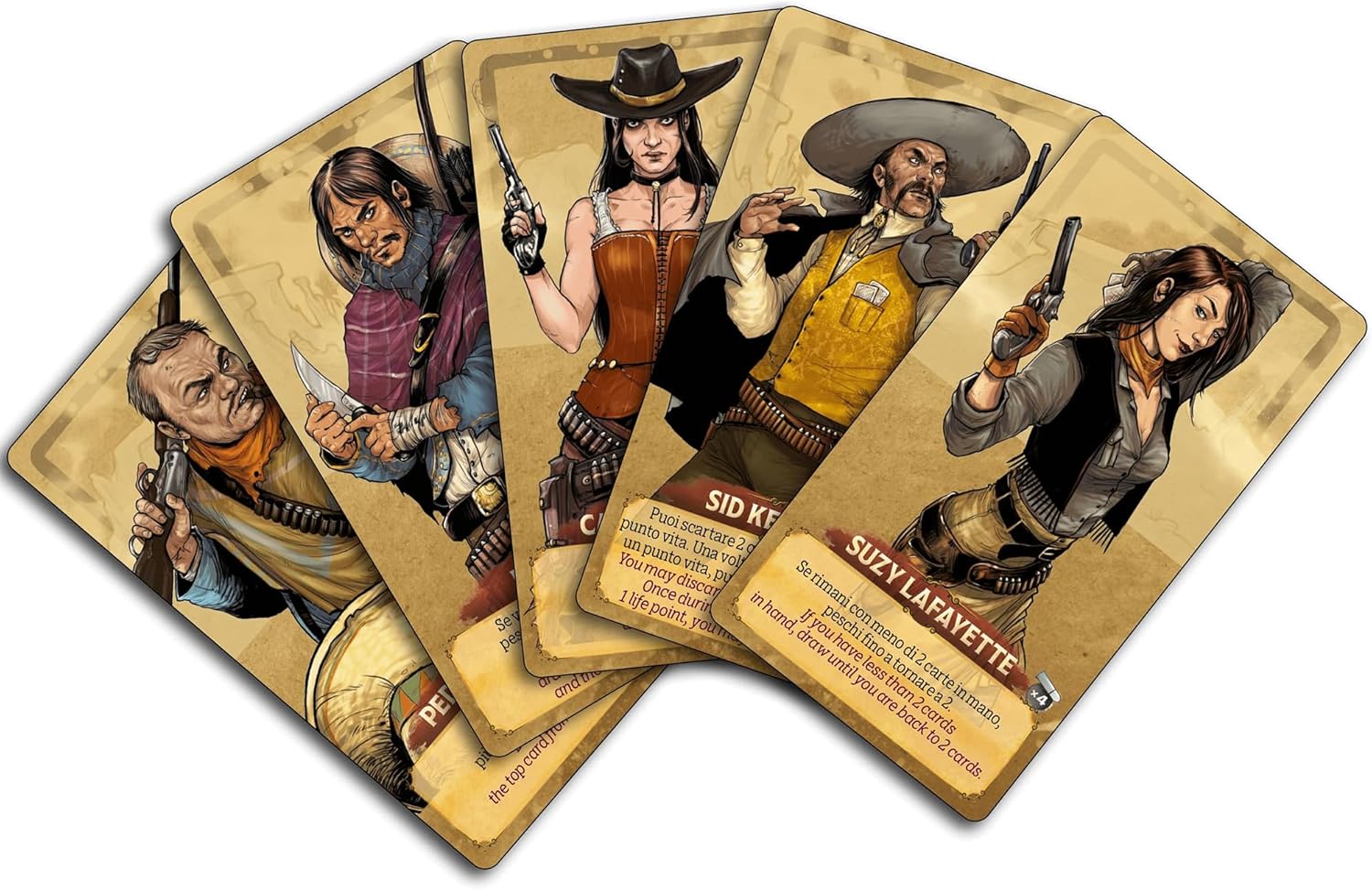daVinci Editrice | Bang - Legends | Card Game | Ages 8+ | 4-7 Players | 30-40 Minutes Playing Time