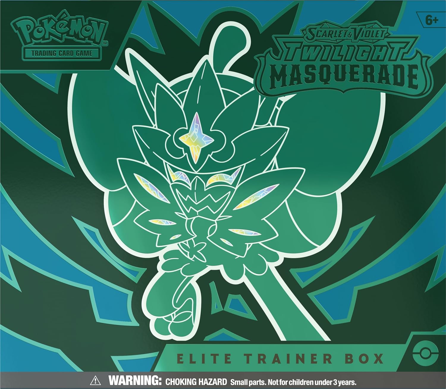 Pokémon TCG: Scarlet & Violet—Twilight Masquerade Elite Trainer Box (1 Full-Art Teal Mask Ogerpon Promo Card, 9 Boosters & Premium Accessories