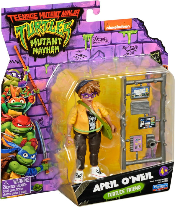 Teenage Mutant Ninja Turtles 83299 O'Neil Mutant Mayhem 4.25-Inch April O’Neil Action Figure. Ideal Present for Boys 4 to 7 Years and TMNT Fans