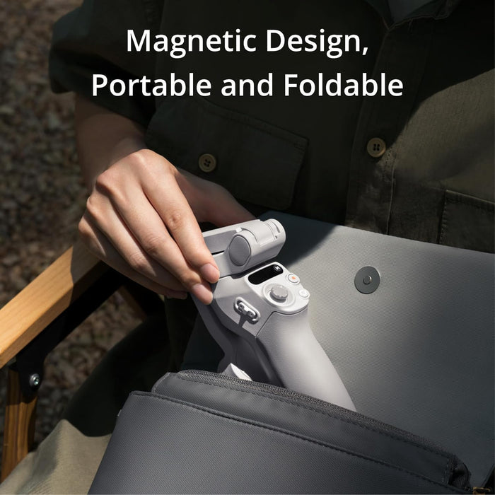 DJI Osmo Mobile SE Fill Light Combo, 3-Axis Phone Gimbal, Portable and Foldable, Android and iPhone Gimbal, Object Tracking, Vlogging Stabilizer, with a Fill Light Phone Clamp