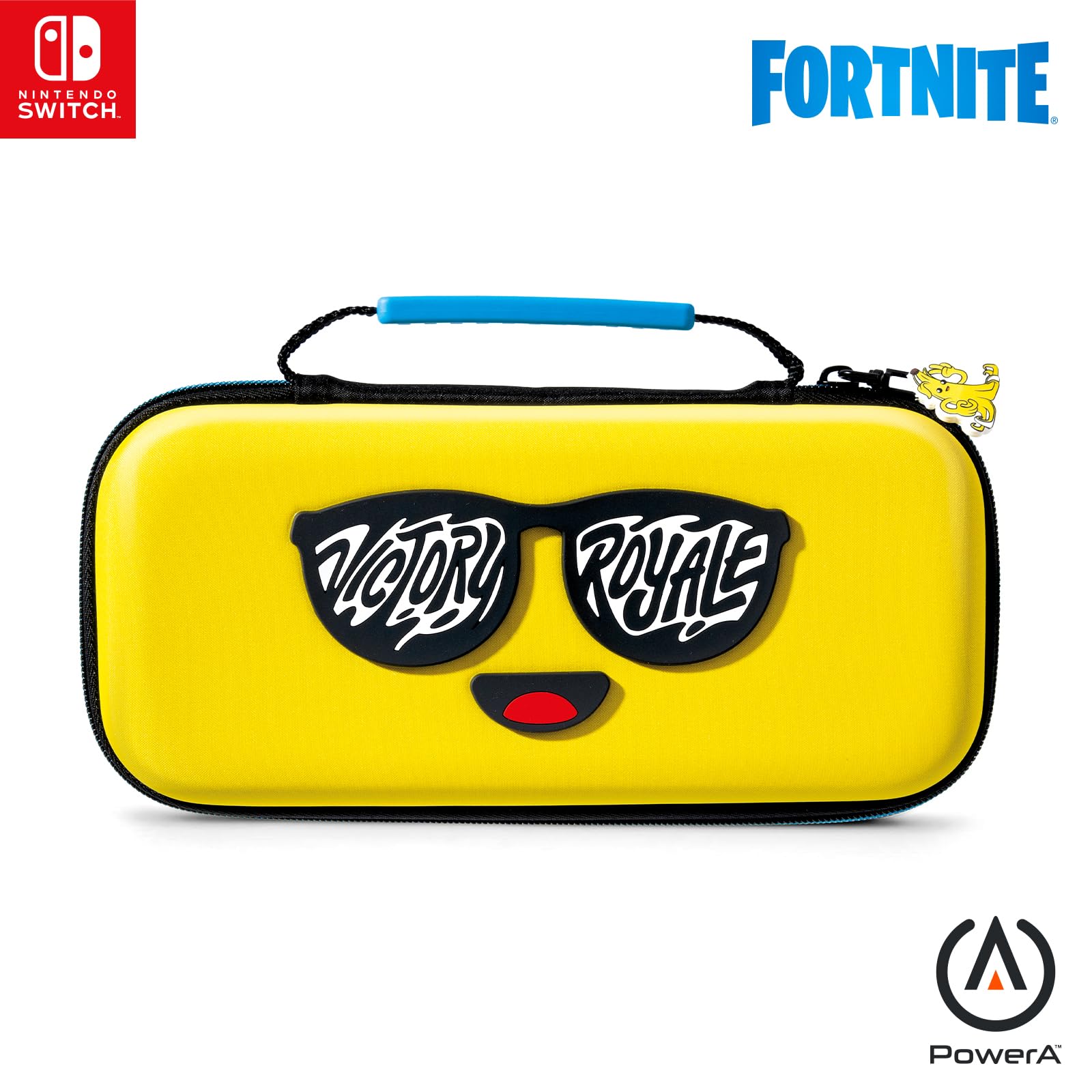 PowerA Protection Case for Nintendo Switch, Switch Lite & OLED Model, Hard Shell Protective Pouch with Carry Handle and 9 Game Cards Storage, Official: Fortnite, Peely Protection Case Peely