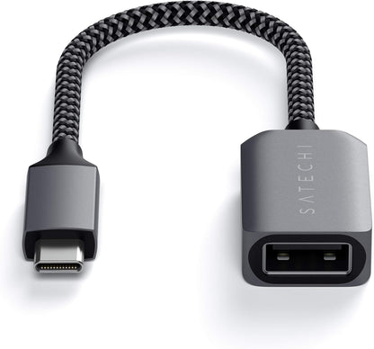 Satechi USB-C to USB 3.0 Adapter Cable – USB Type-C to Type-A Female – For M2/ M1 MacBook Pro/Air, M2/ M1 iPad Pro/Air, M2 Mac Mini, iMac M1 and more