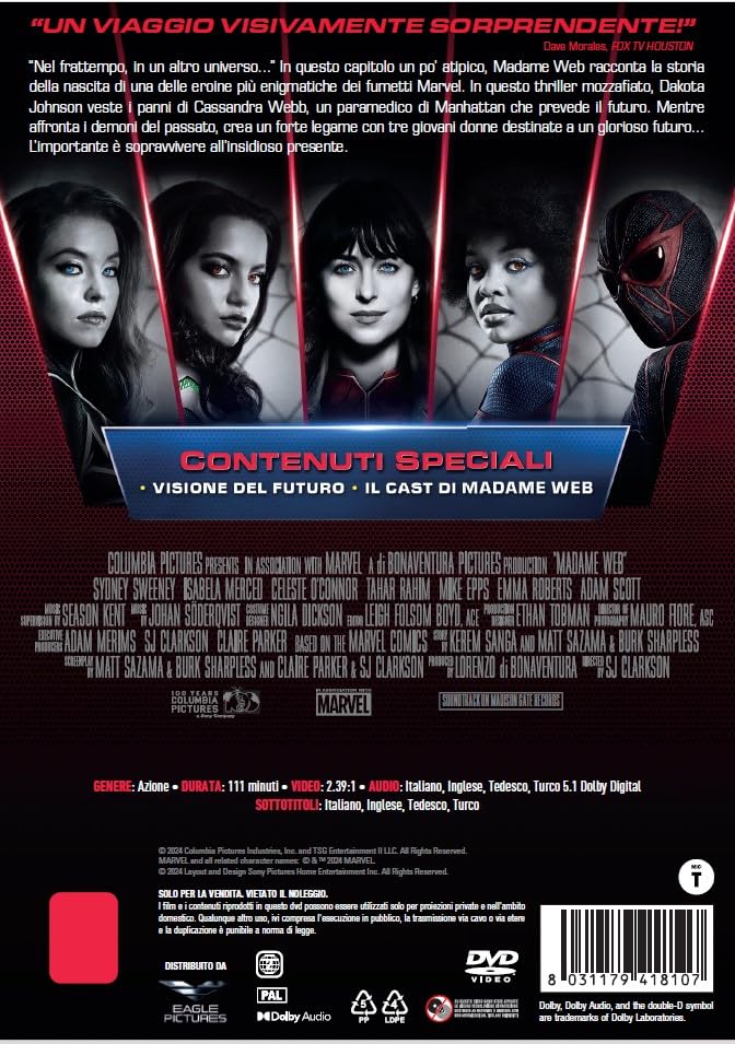 Madame Web - Dvd
