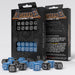 Fortress Compact D6: Black & Blue by Q-Workshop, Dice for RPG Board Games, for 1+ Players and Ages 14+