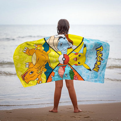 Pokemon Premium Handtuch Starter Pokemon 70 x 140