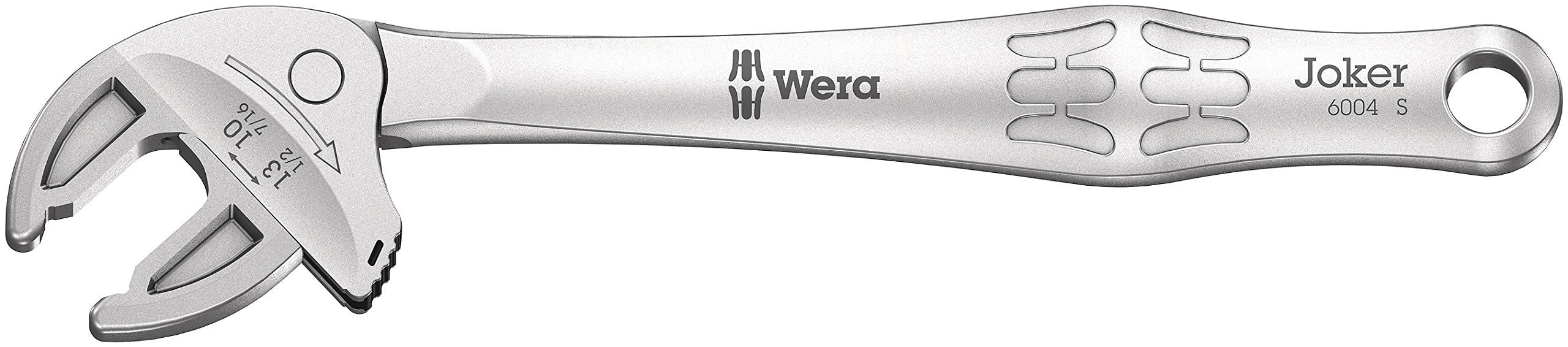 Wera '05020100001 6004 Joker S Selbstjustierender Maulschlüssel, Silber, 10-13 (7/16“-1/2“