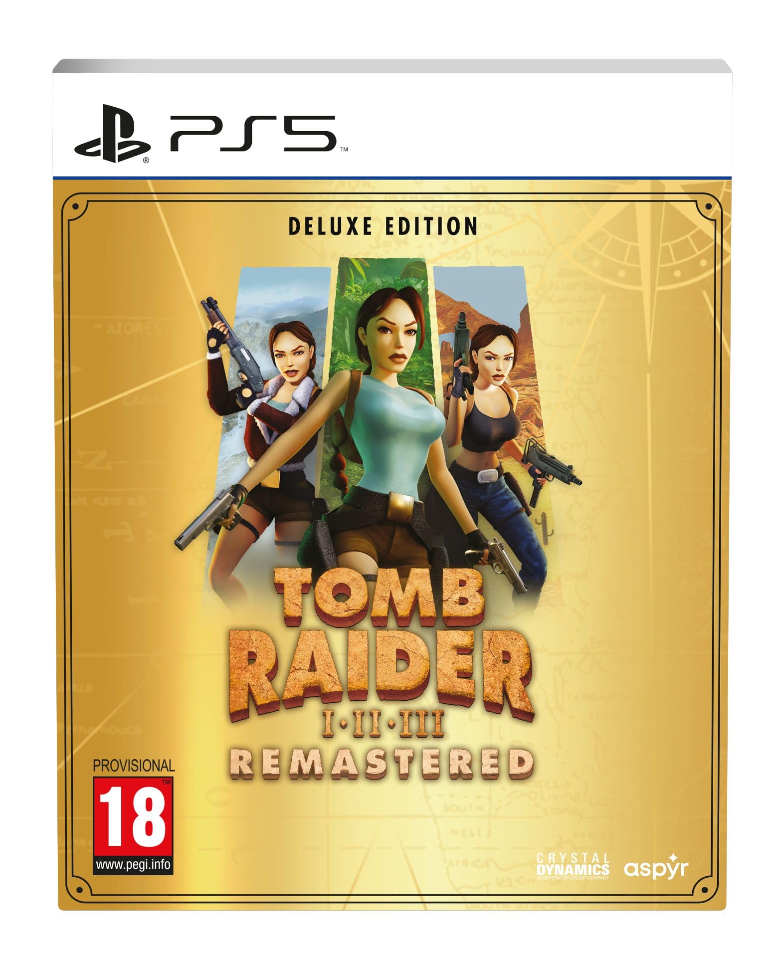 Tomb Raider 1-3 Remastered Starring Lara Croft: Deluxe Edition - PS5 PlayStation 5 Deluxe Edition