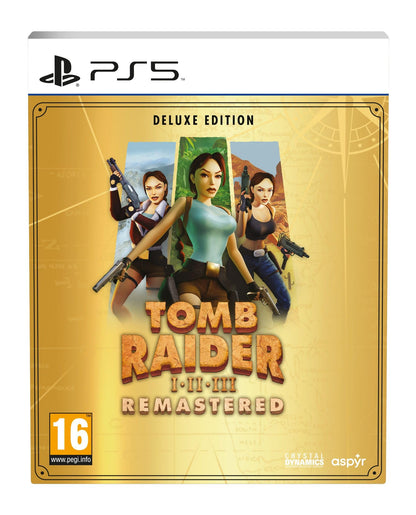 Tomb Raider 1-3 Remastered Starring Lara Croft: Deluxe Edition - PS5 PlayStation 5 Deluxe Edition