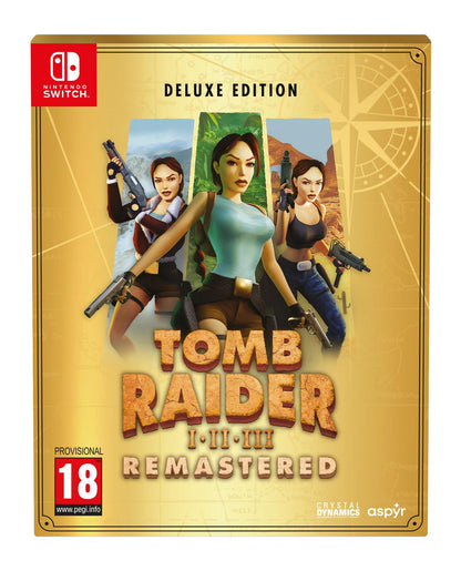 Tomb Raider 1-3 Remastered Starring Lara Croft: Deluxe Edition - Switch