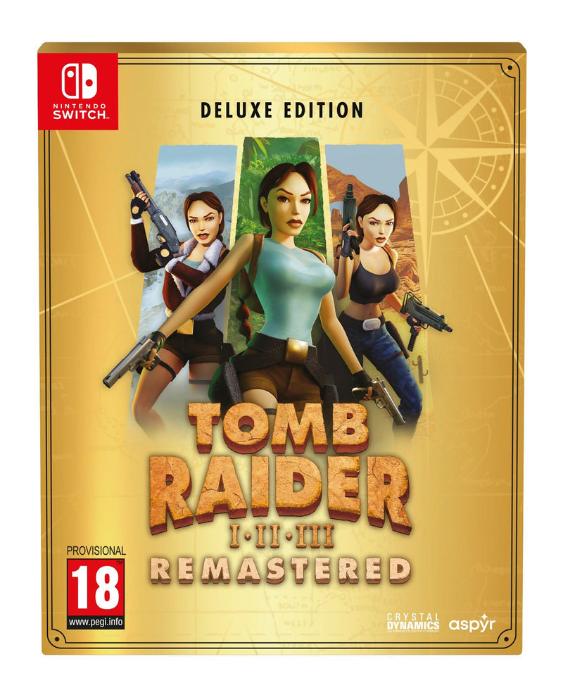 Tomb Raider 1-3 Remastered Starring Lara Croft: Deluxe Edition - Switch