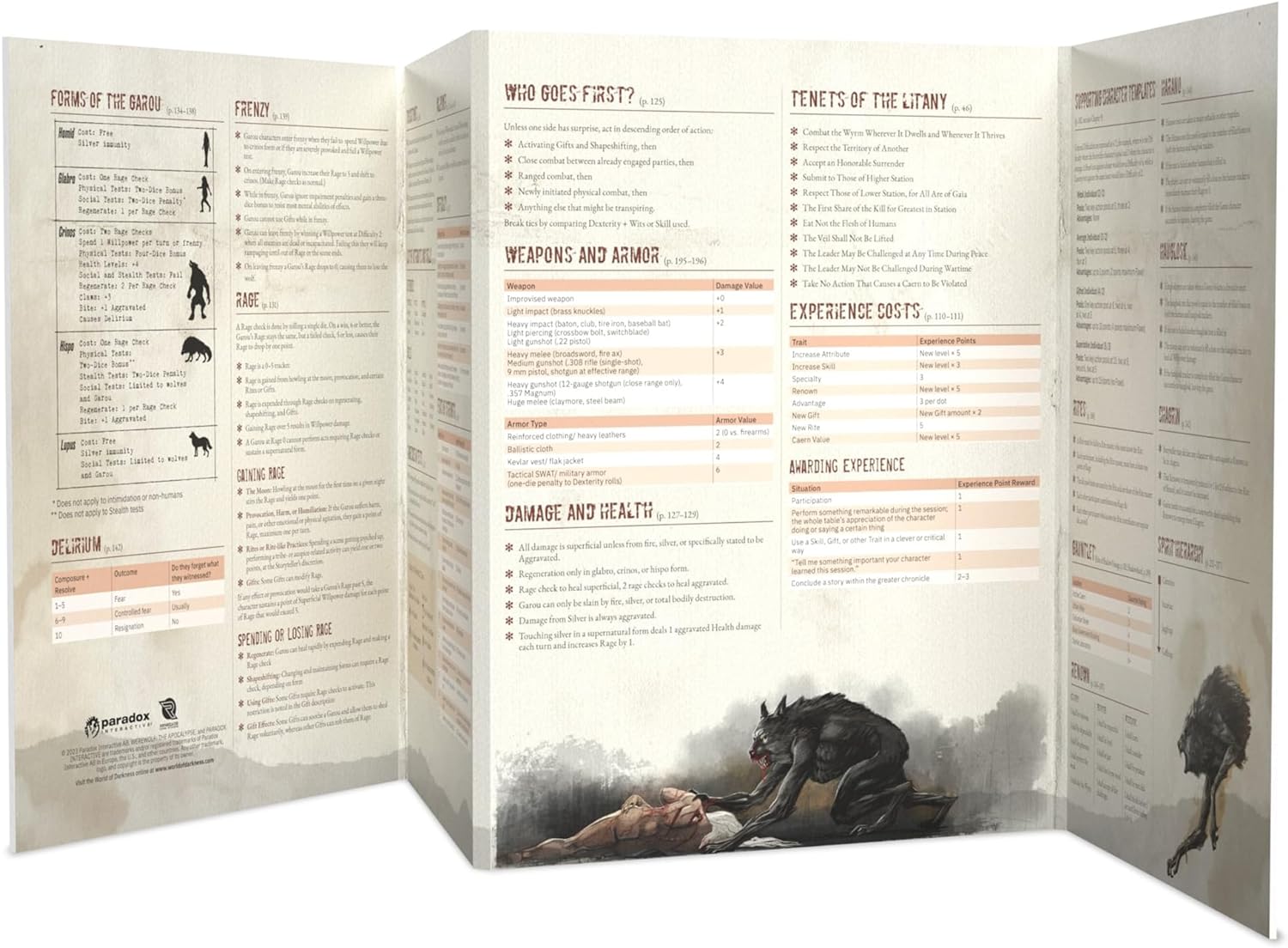 Werewolf: The Apocalypse 5th Edition Roleplaying Game Storyteller's Screen & Toolkit