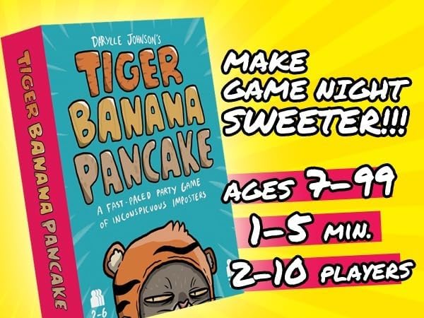 Tiger Banana Pancake - Fast Reaction Card Game for Family Game Night! (2-10 Players