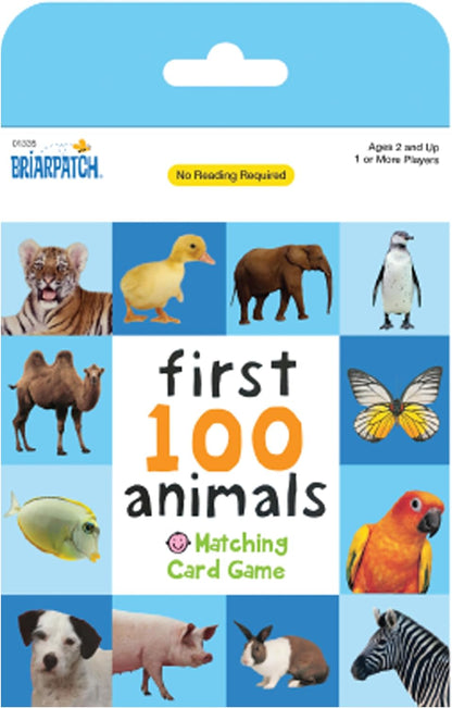 University Games First 100 Words Animals Card Game, 01335