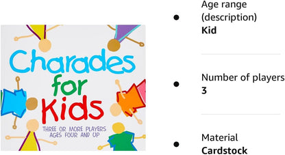 Paul Lamond Charades for kids - Juego "Tonterías para niños" (importado de Reino Unido