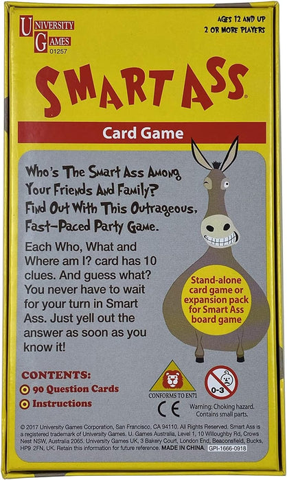 Smart Ass BOX-01257 Mini Travel Game