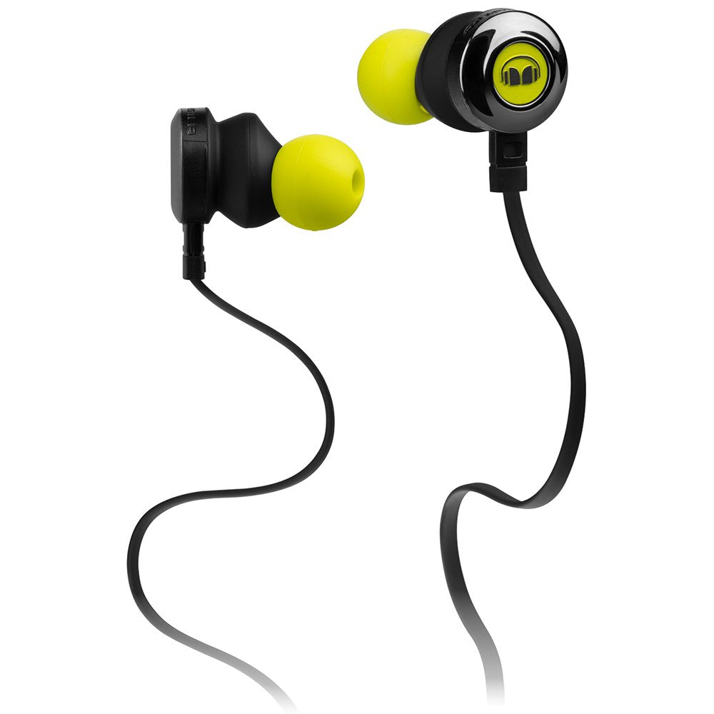 Monster Clarity HD High Definition In-Ear Headphones - Noise Isolating In-Ear - Neon Green
