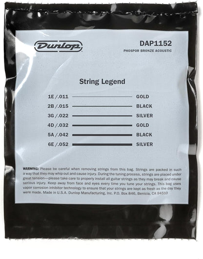 `Dap1152 Phosphor Bronze, Medium Light Set/6`