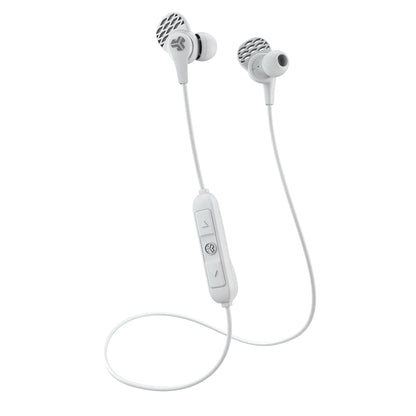 JLab JBuds Pro Bluetooth Earbuds Wireless, Best Fit Pro Earbuds with Noise Isolation, Titanium 10mm Drivers, Custom Fit Gel Tips and Cush Fins - Bluetooth Earphones With Microphone, White