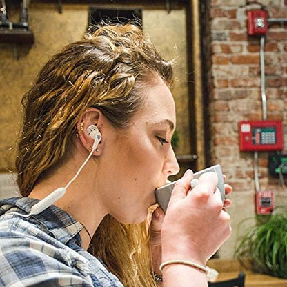 JLab JBuds Pro Bluetooth Earbuds Wireless, Best Fit Pro Earbuds with Noise Isolation, Titanium 10mm Drivers, Custom Fit Gel Tips and Cush Fins - Bluetooth Earphones With Microphone, White