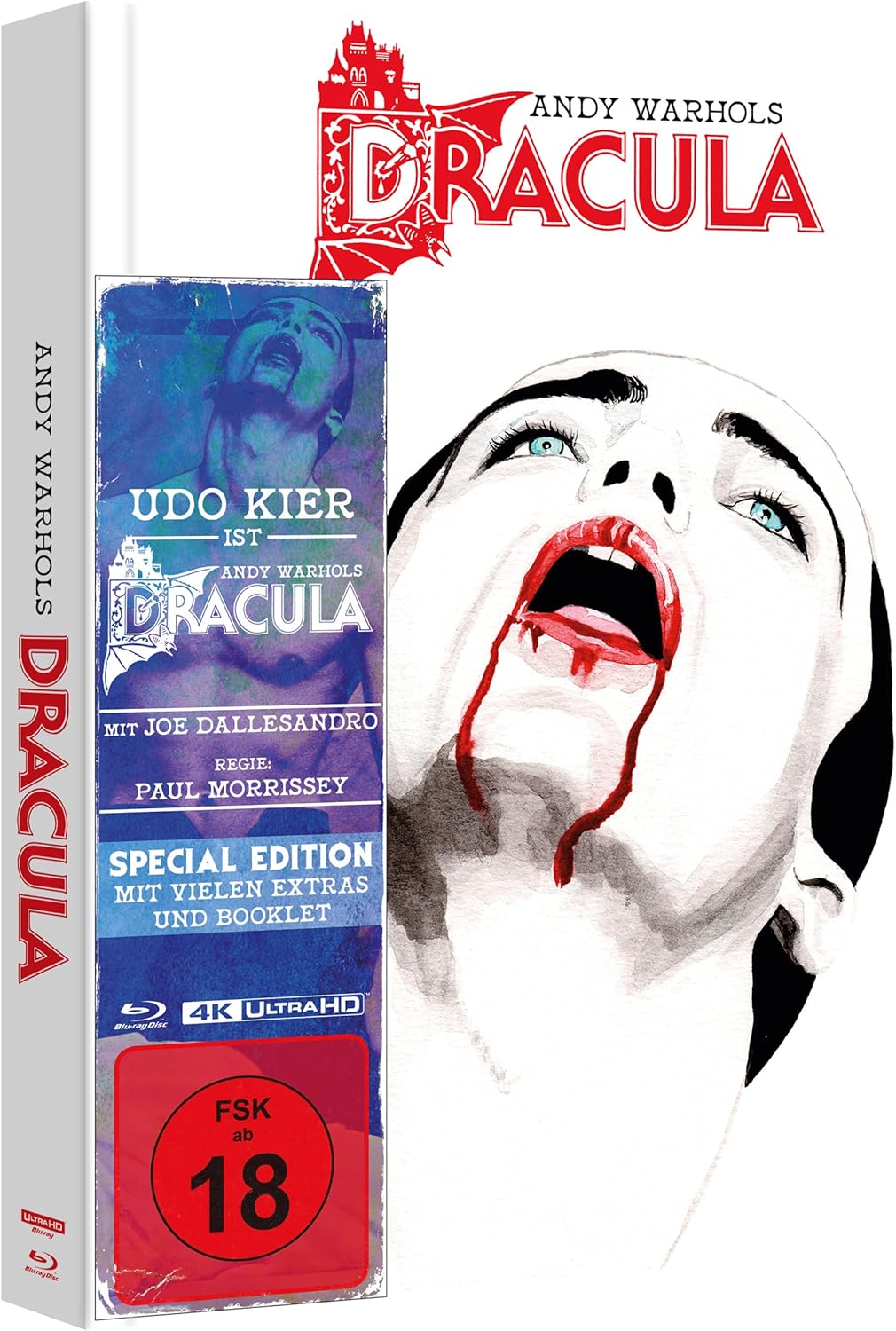 Andy Warhols Dracula - Mediabook - Cover B (4K-Ultra HD) (+ Blu-ray) (+ Bonus-Blu-ray