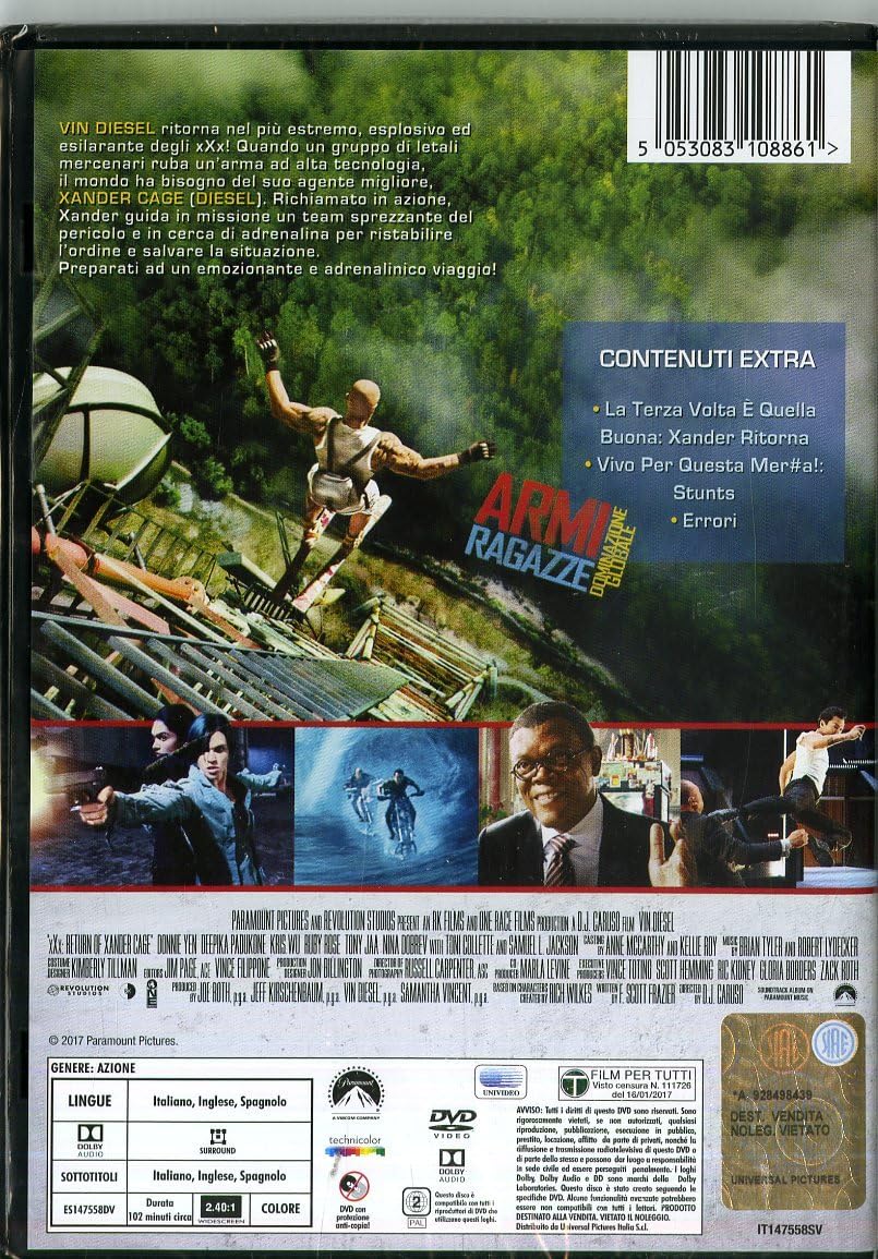 xxx - il ritorno di xander cage DVD Italian Import