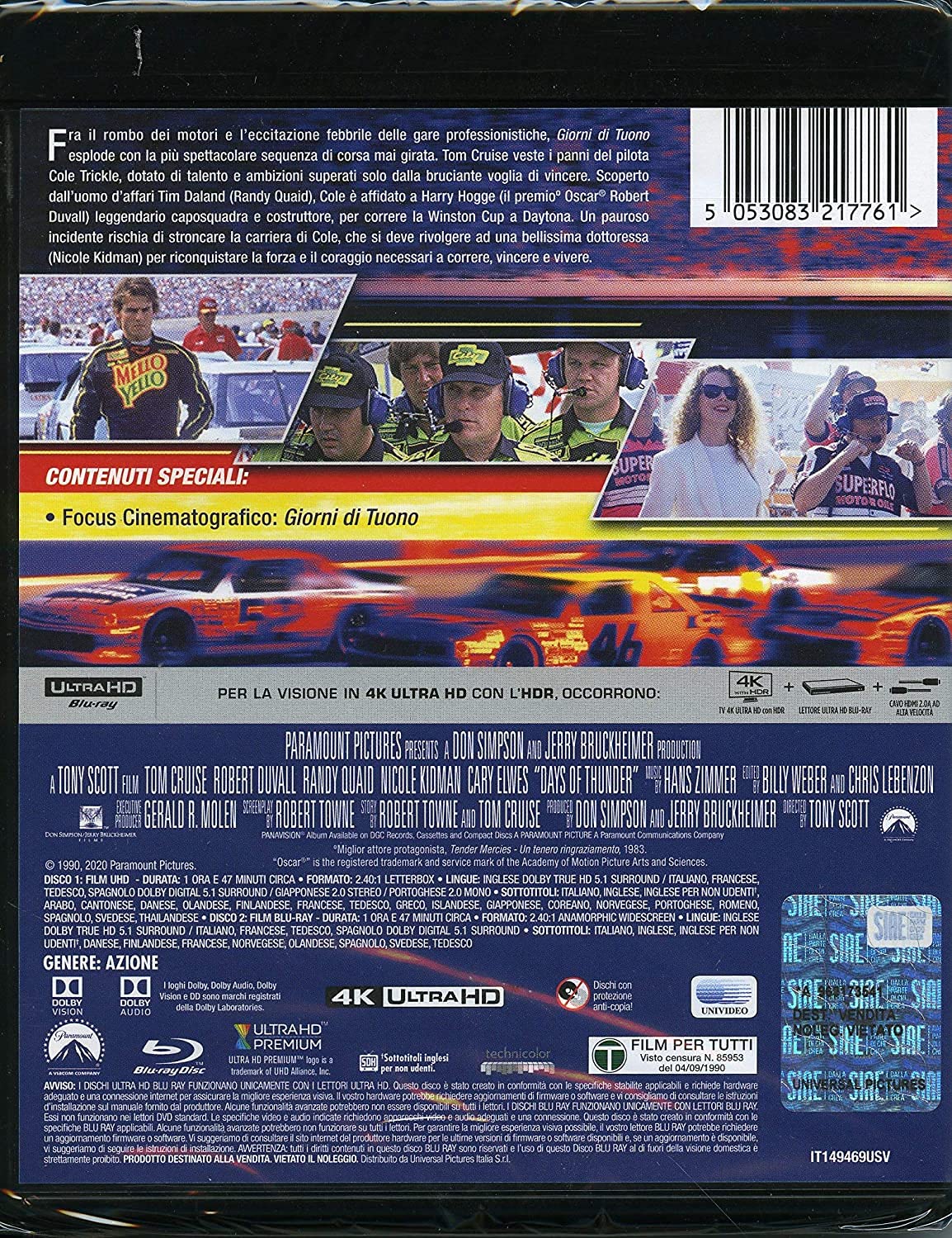 Giorni Di Tuono (4K Ultra-HD+Blu-Ray)