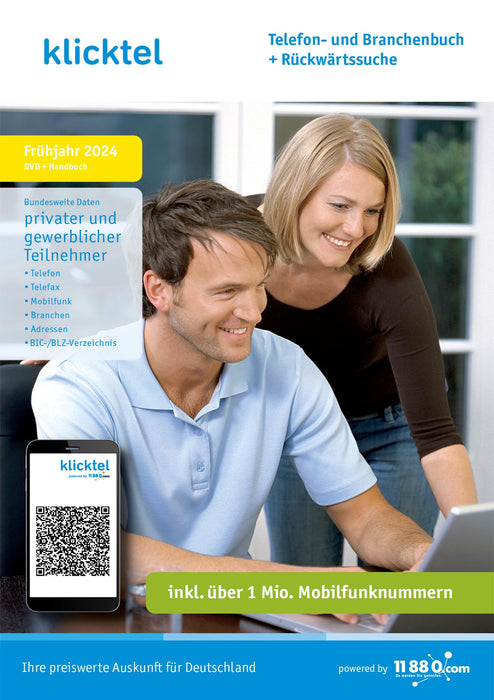 klicktel Telefon- und Branchenbuch + Rückwärtssuche Frühjahr 2024