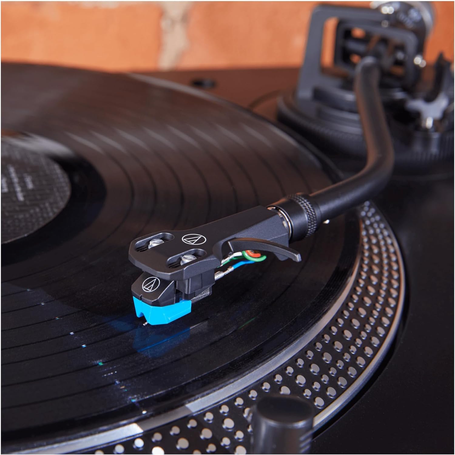 Audio Technica AT-VM95C/H Headshell/Dual Moving Magnet Cartridge Kit (Black/Blue