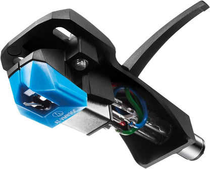 Audio Technica AT-VM95C/H Headshell/Dual Moving Magnet Cartridge Kit (Black/Blue